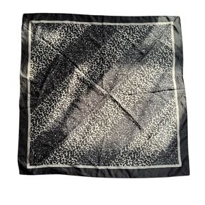 Black and White Animal Print Scarf